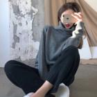 Turtleneck Sweater / Straight Fit Pants