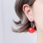 Acrylic Cherry Dangle Earring 1 Pair - Cherry Dangle Earring - One Size
