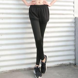 Inset Legging Sports Shorts