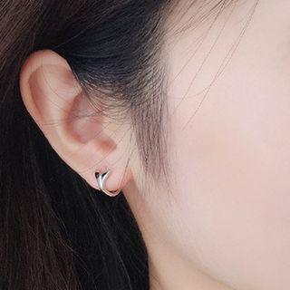 925 Sterling Silver Mermaid Tail Earring 1 Pair - Cuff Earring - One Size