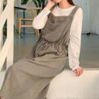 Ribbed Long Overall Dress
