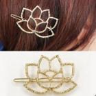 Alloy Lotus Hair Clip As Shown In Figure - One Size