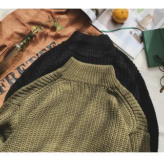 Couple Matching Mock-neck Sweater