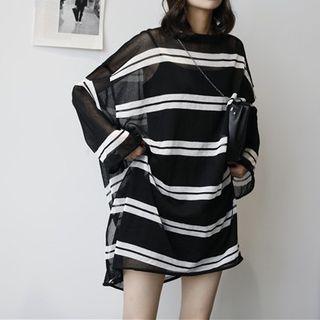 Striped Knit Light Jacket