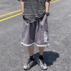 Lettering Straight Leg Sweatshorts / Set Of 2