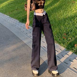 Mid Rise Straight Leg Cargo Pants (various Designs)