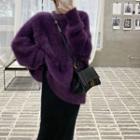 Furry Pullover Purple - One Size