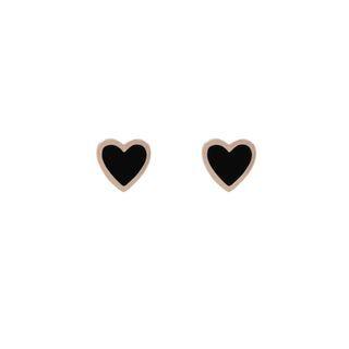 Heart Ear Studs One Size