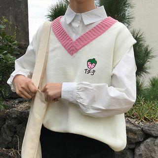 V-neck Knitted Vest