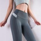 Color-block High-waist Yoga Pants