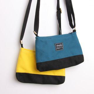 Two-tone Mini Canvas Crossbody Bag