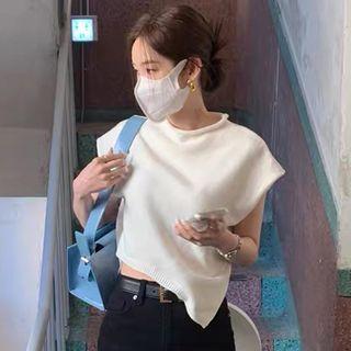 Sleeveless Asymmetrical Sweater