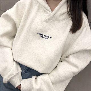 Lettering Hoodie Dirty White - One Size