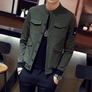 Multi-pocket Buttoned Jacket