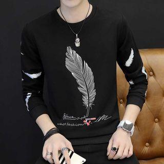 Print Sweatshirt / Short-sleeve T-shirt