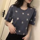 Star Pattern Short-sleeve T-shirt