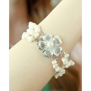 Flower Freshwater-pearl Bracelet