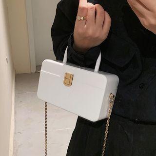 Hard Case Chain Crossbody Bag