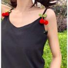 Cherry Accent Camisole Top