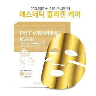 Berrisom - Face Wrapping Mask Collagen Solution 80 Set (5pcs) 27g X 5pcs