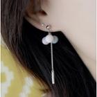 925 Sterling Silver Bead & Bar Dangle Earring As Shown In Figure - One Size