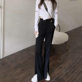 Straight Leg Dress Pants / Long-sleeve T-shirt