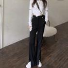 Straight Leg Dress Pants / Long-sleeve T-shirt
