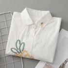 Carrot Embroidered Shirt Carrot - White - One Size