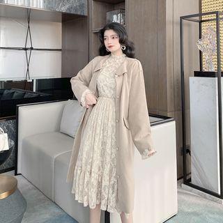 Lace Dress / Plain Jacket