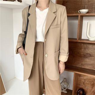 Oversized Long-sleeve Blazer