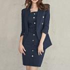 Double-breasted Slim Fit Blazer