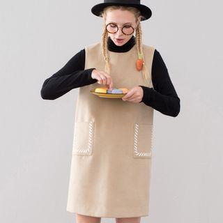 Stitched Sleeveless Dress