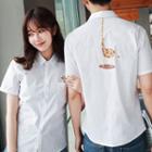 Couple Matching Printed Short-sleeve Shirt
