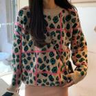 Leopard-print Sweater Sweater - One Size