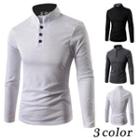 Long Sleeved Stand Collar Top