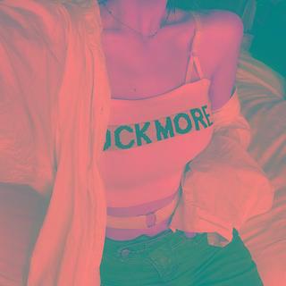 Letter Printed Crop Camisole