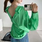 Open-back Over-fit Shirt