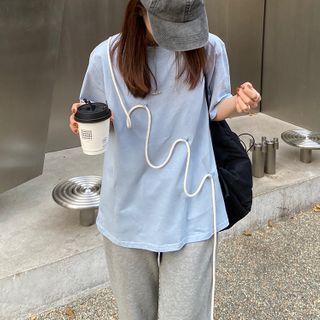 Short-sleeve String Accent T-shirt