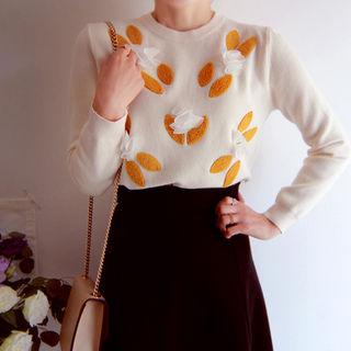 Floral Pattern Sweatshirt