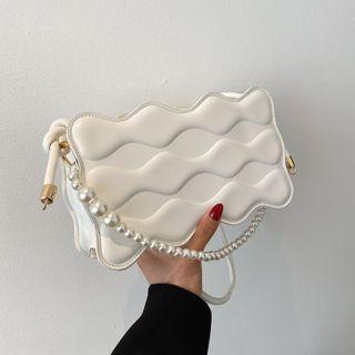 Wavy Edge Crossbody Bag