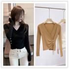 Side Buttoned Cardigan