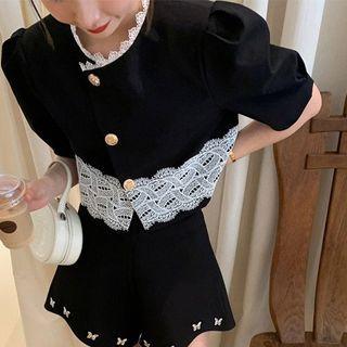 Butterfly Wide Leg Shorts