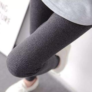 Cropped Rib-knit Leggings