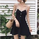 Knit Sleeveless Dress Black - One Size