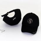 Ring-accent Lettering Baseball Cap