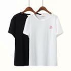 Pig Embroidered Short-sleeve T-shirt