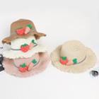 Strawberry Carrot Lace Trim Bucket Hat