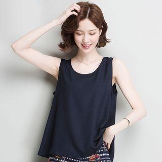 Print / Plain Tank Top