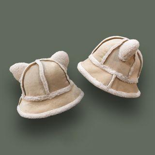 Cat Ear Fleece Trim Bucket Hat