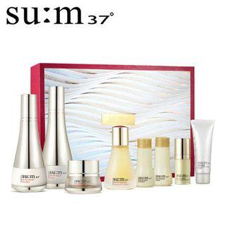 Su:m37 - Secret Repair Special Set: Toner 150ml + 20ml + Emulsion 130ml + 20ml + Cream 20ml + Essence 30ml + Serum 8ml + Skin Saver Essential Cleansing Foam 40ml